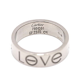 Cartier 18K White Gold Love Ring