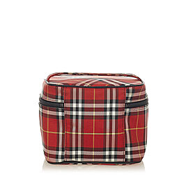 Burberry House Check Canvas Vanity Bag