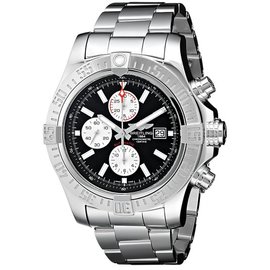 Breitling Men's BTA1337111-BC29SS Super Avenger II Analog Display Swiss Automatic Silver Watch