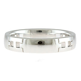 HERMES 18k White Gold Ring LXKG-622