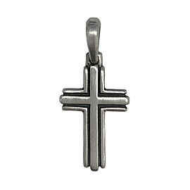 David Yurman Men's Deco Silver Cross Enhancer