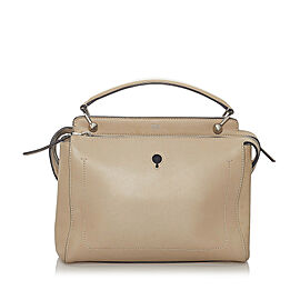 Fendi Medium DotCom Leather Satchel