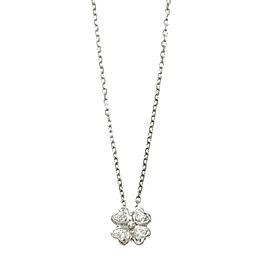 MIKIMOTO 18K White Gold Diamond Necklace G0085