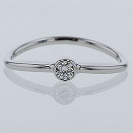 TIFFANY & Co 950 Platinum 1P Diamond Ring LXGBKT-767