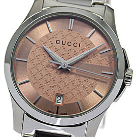 GUCCI G timeless Stainless Steel/SS Quartz Watch Skyclr-1521