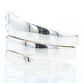 GUCCI 925 Silver G logo snake spiral Ring LXGBKT-937