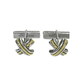 Tiffany &Co. X Crossover Sterling 18k Yellow Gold Cufflinks