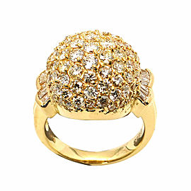 18K Yellow Gold Diamond Ring