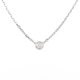 Cartier 18k White Gold Diamant Leger Necklace LXGYMK-119