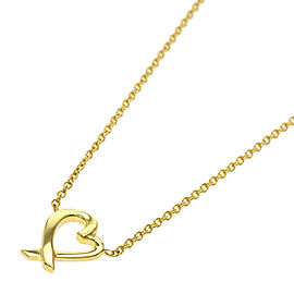 TIFFANY & Co 18K Yellow Gold Loving Heart Mini Necklace