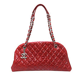 Chanel Mademoiselle Patent Leather Bowling Bag