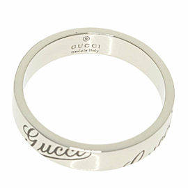 GUCCI 18K white Gold Ring US