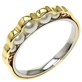 TASAKI 18K Yellow Gold 900 Platinum Ring US 6 QJLXG-867