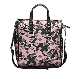 MCM Printed Nylon Satchel