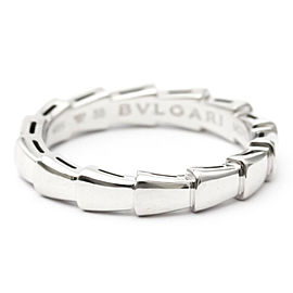 BVLGARI 18K white Gold Serpenti Viper Ring LXGoodsLE-38