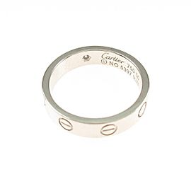 Cartier 18K white Gold Diamond Mini Love Ring LXGYMK-701