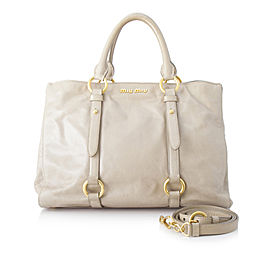 Miu Miu Vitello Shine Satchel