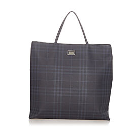 Burberry Plaid Tote Bag