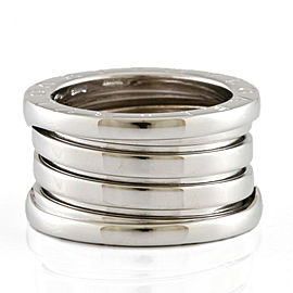 BVLGARI :18K white Gold Ring US