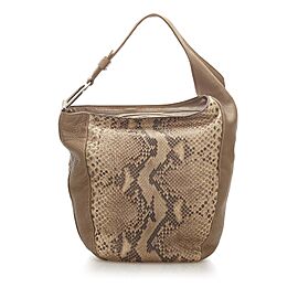 Gucci Greenwich Python Leather Shoulder Bag