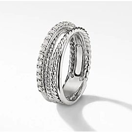 David Yurman The Crossover Collection Ring with Diamonds