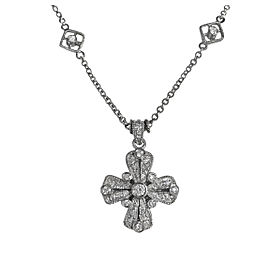 Maltese Diamond Cross by Judith Ripka in White Gold