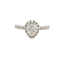 Pear Shaped Diamond Engagement Ring 14k Gold 1.19 TCW Certified $6,090 121438