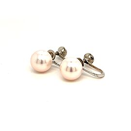 Mikimoto Estate Akoya Pearl Earrings 14k Gold