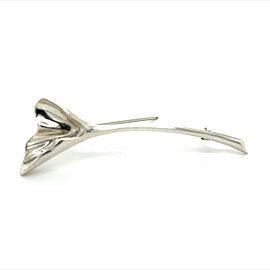 Tiffany & Co Estate Orchid Brooch Pin Sterling Silver TIF302