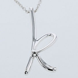 TIFFANY & Co 925 Silver Initial K Necklace LXGBKT-727