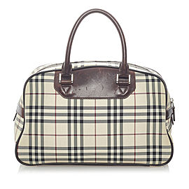 Burberry House Check Canvas Handbag