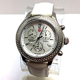 MICHELE JETWAY DIAMOND Chronograph Steel Watch