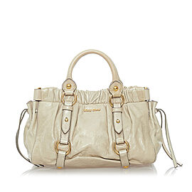 Miu Miu Vitello Shine Satchel