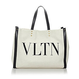 Valentino VLTN Canvas Tote Bag