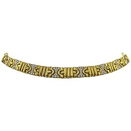 Bulgari 18 Karat Gold and Diamond Choker Necklace