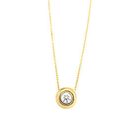 Tiffany Co. 18K Yellow Gold 950 Platinum Diamond Necklase