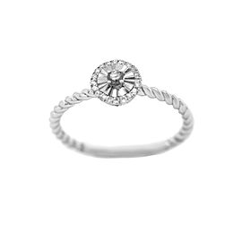 18k White Gold and Diamond Ring