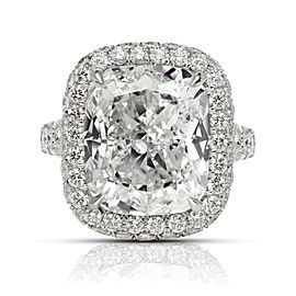 14 CARAT CUSHION CUT E COLOR VVS2 CLARITY DIAMOND ENGAGEMENT RING PLATINUM GIA CERTIFIED 11 CT E VVS2 BY MIKE NEKTA