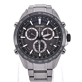 SEIKO Astron Stainless Steel/Stainless Steel/Ceramic Solar Powered Radio Watch LXGH-421