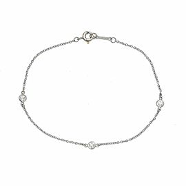 TIFFANY & Co. Platinum/Diamond 3P By The Yard Bracelet