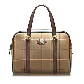 Plaid Canvas Handbag