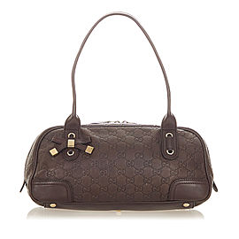 Guccissima Princy Leather Shoulder Bag