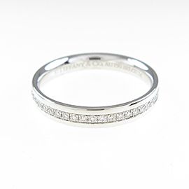 TIFFANY & Co 18K white Gold Metro Ring LXGYMK-960