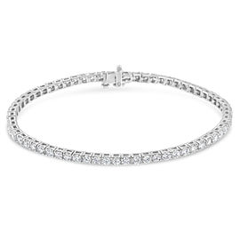 14K White Gold Diamond Tennis Bracelet