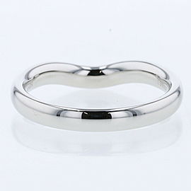 TIFFANY & Co 950 Platinum Curved band Ring LXGBKT-869