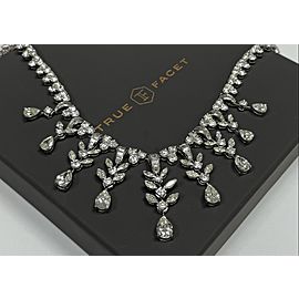 Platinum Women's 45ct Diamond Necklace with Diamonds