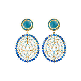 18K Gold Aquamarine Plima Earrings