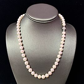 Akoya Pearl Necklace 14k Gold 20" 8.5 mm Certified $6,950