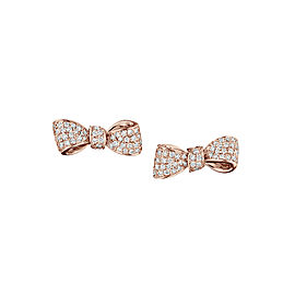 18K Gold Mini Knot Bow Studs