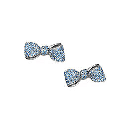 18K Gold Mini Knot Bow Studs